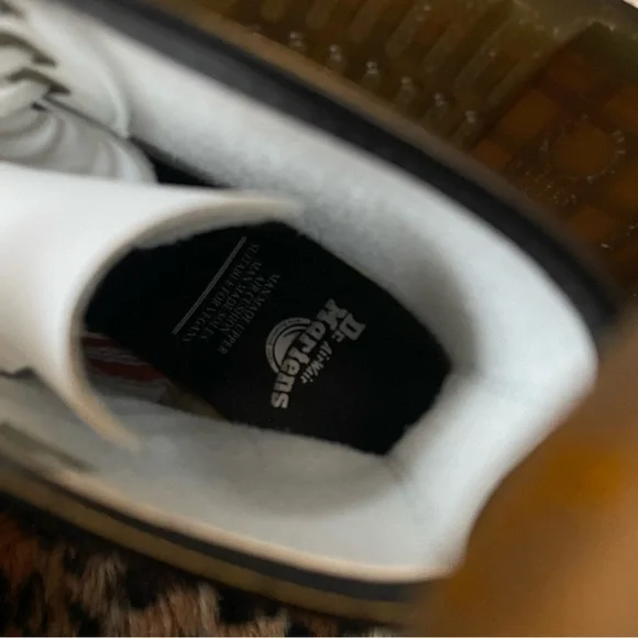 White Dr. Martens Combat Boots - Picture 4 of 5